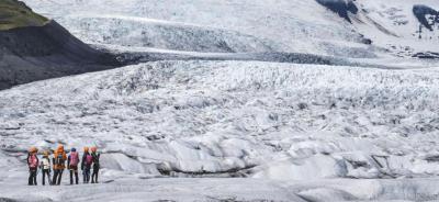 Excursión sobre el glaciar Fjallsjokull