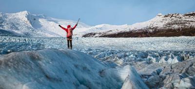 Excursión sobre el glaciar Fjallsjokull