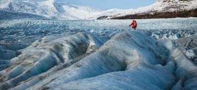Excursión sobre el glaciar Fjallsjokull