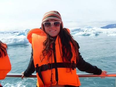 Zodiac en la laguna de Jokulsarlon