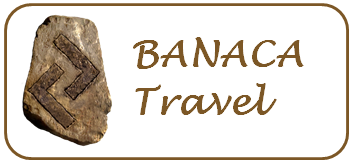 logo BANACA TRAVEL. Viajes Islandia, Marruecos...